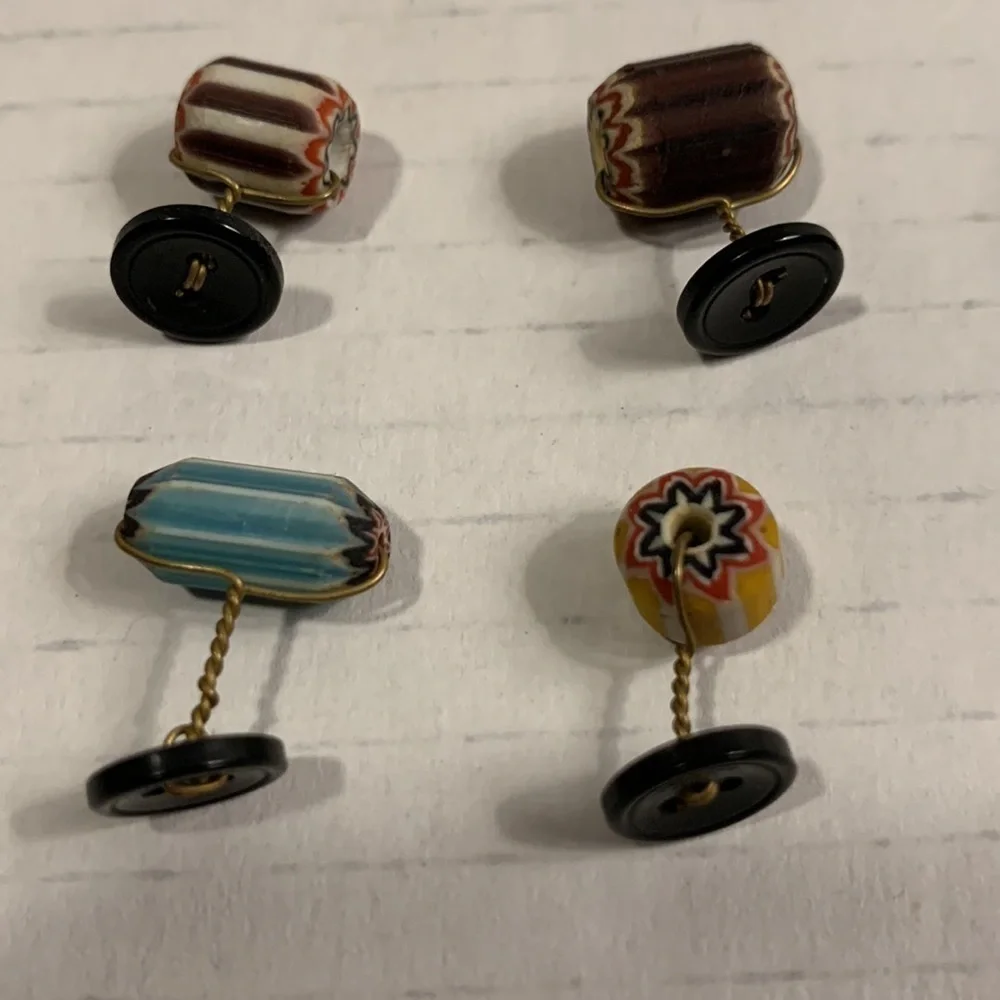 𝅺CUFF Links Set With Tie Tack- Vintage